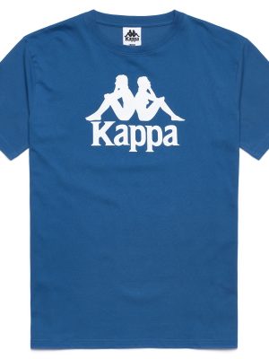 ESTESSI 3 - T-Shirts & Top - T-Shirt - Man - Blue Sea-White