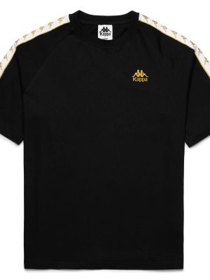 222 BANDA  NINON - T-ShirtsTop - T-Shirt - Man - BLACK-YELLOW GOLD RICH-WHITE