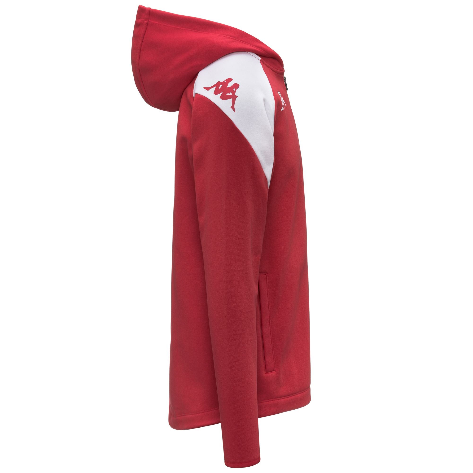 KAPPA4FOOTBALL LIANTOZI - Fleece - Hoodie Full Zip - Man - RED-WHITE - Image 2