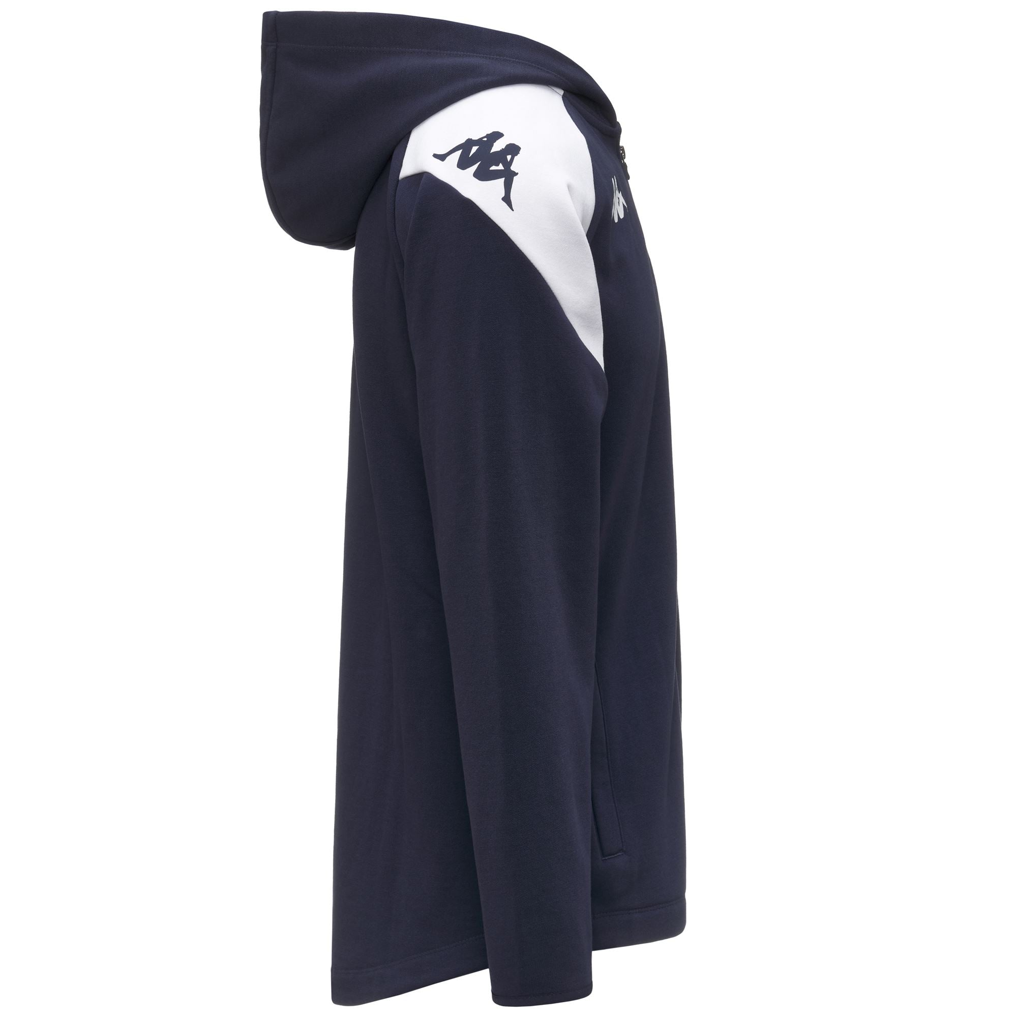 KAPPA4FOOTBALL LIANTOZI - Fleece - Hoodie Full Zip - Man - BLUE MARINE-WHITE - Image 2