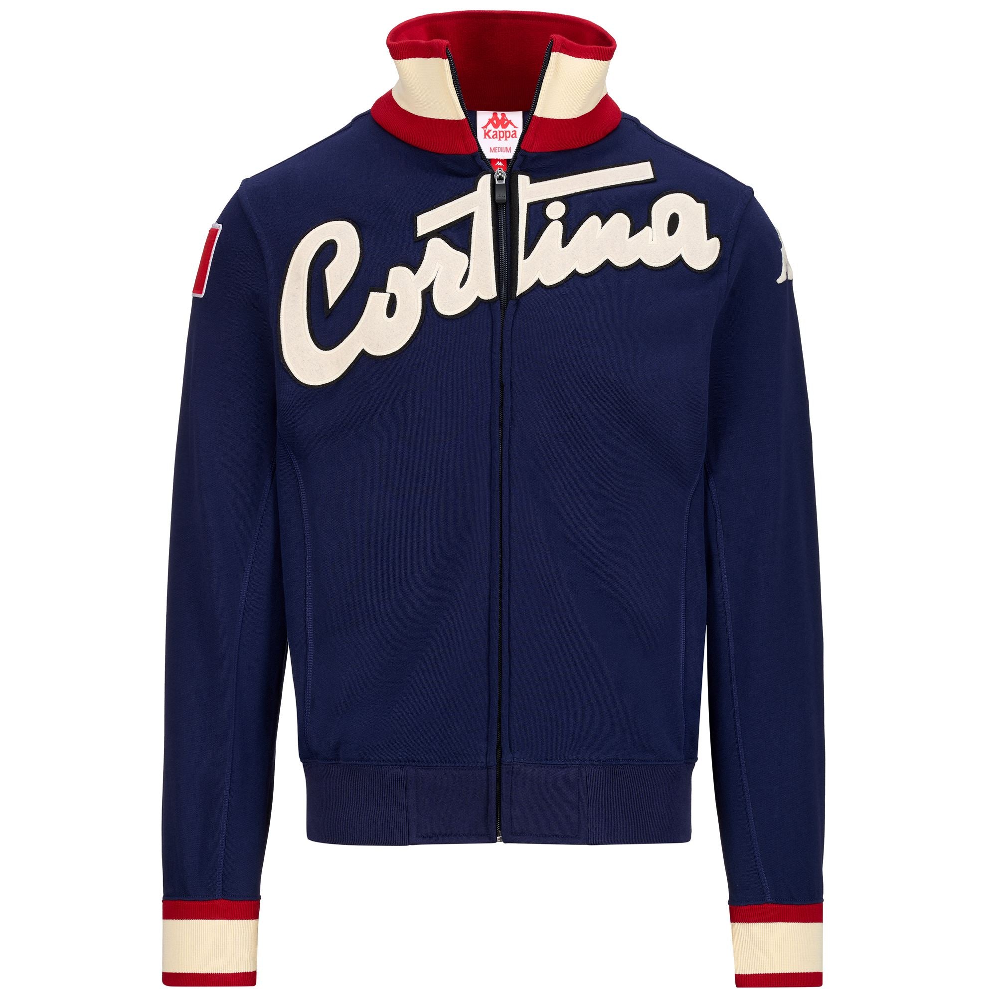 EROI JKT CORTINA - Fleece - Jacket - Man - BLUE MARINE-BEIGE PARCHENT-RED CHILY PEPPER
