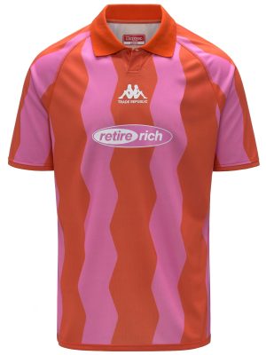 ROMBEROS TRADE REPUBLIC - Active Jerseys - Shirt - Man - ORANGE DK-PINK FUXIA