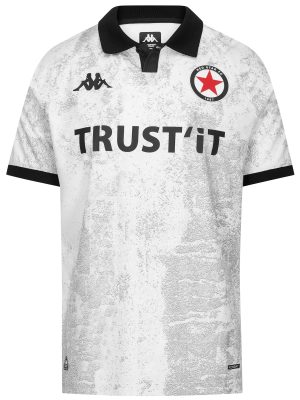 KOMBAT 2026 AWAY RED STAR - Active Jerseys - Shirt - Man - WHITE-BLACK-SPONSOR