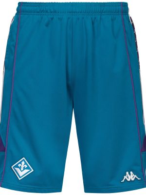 222 BANDA FOBY FIORENTINA - Shorts - Sport  Shorts - Man - TURQUOISE CRYSTAL-VIOLET MD-GREY SILVER