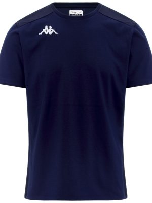 KAPPA4FOOTBALL NAYBA - T-ShirtsTop - T-Shirt - Man - BLUE DEPTHS-DK BLUE