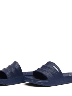 KAPPA4SOCCER KLINTO - Flip-Flops - Stripe - Unisex - BLUE MARINE-WHITE