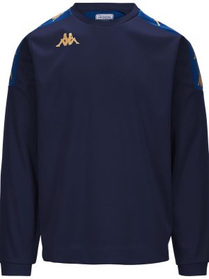 KAPPA4FOOTBALL GAVERNO - Fleece - Jumper - Man - BLUE MARINE-BLUE MD COBALT