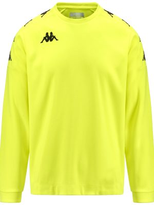 KAPPA4FOOTBALL GAVERNO - Fleece - Jumper - Man - NEON YELLOW