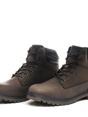 LOGO FILLMORE MD - Ankle Boots - Laced - Unisex - BROWN DK-BLACK