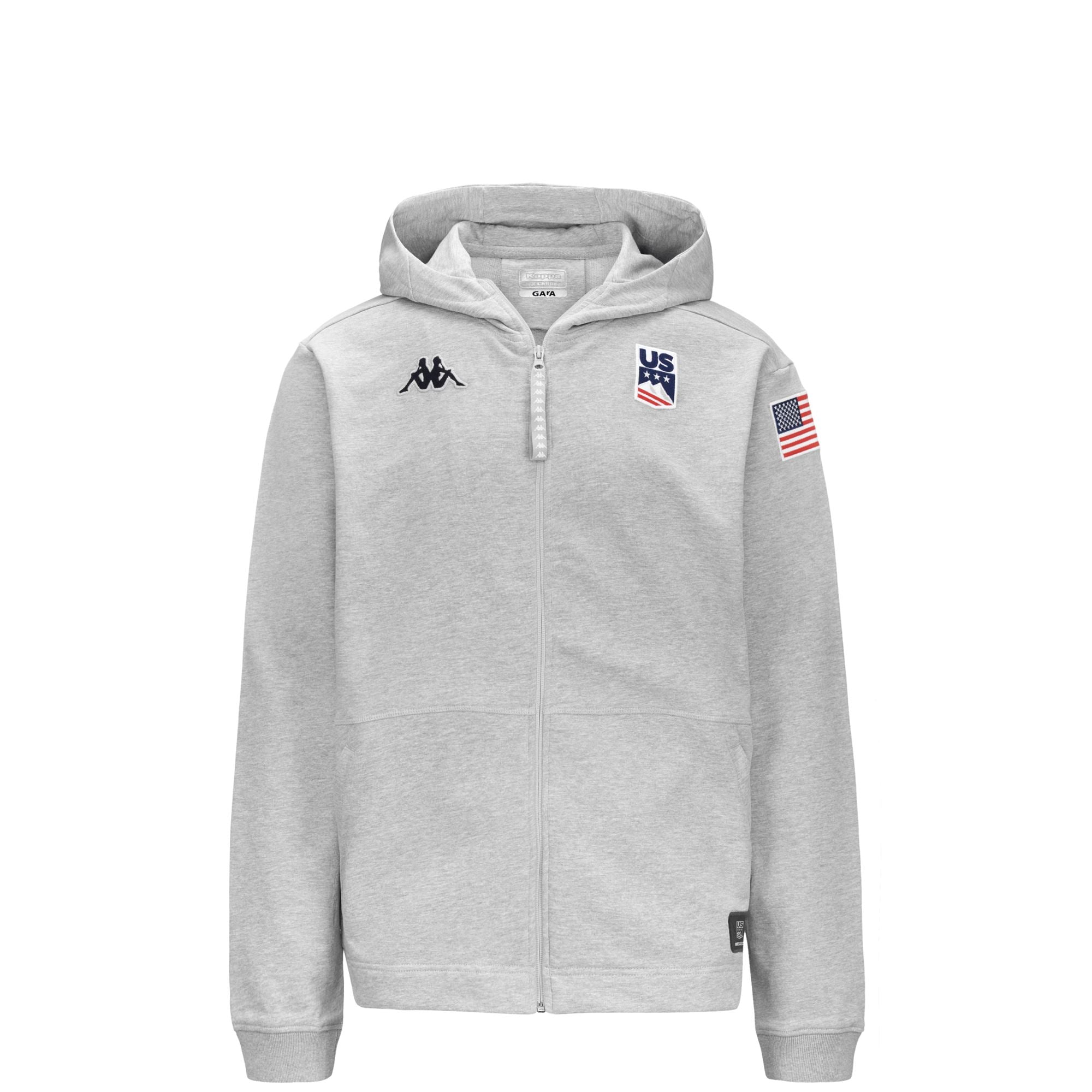 ARUFEODA US - Fleece - Jumper - Unisex - GREY MD-WHITE-MELANGE