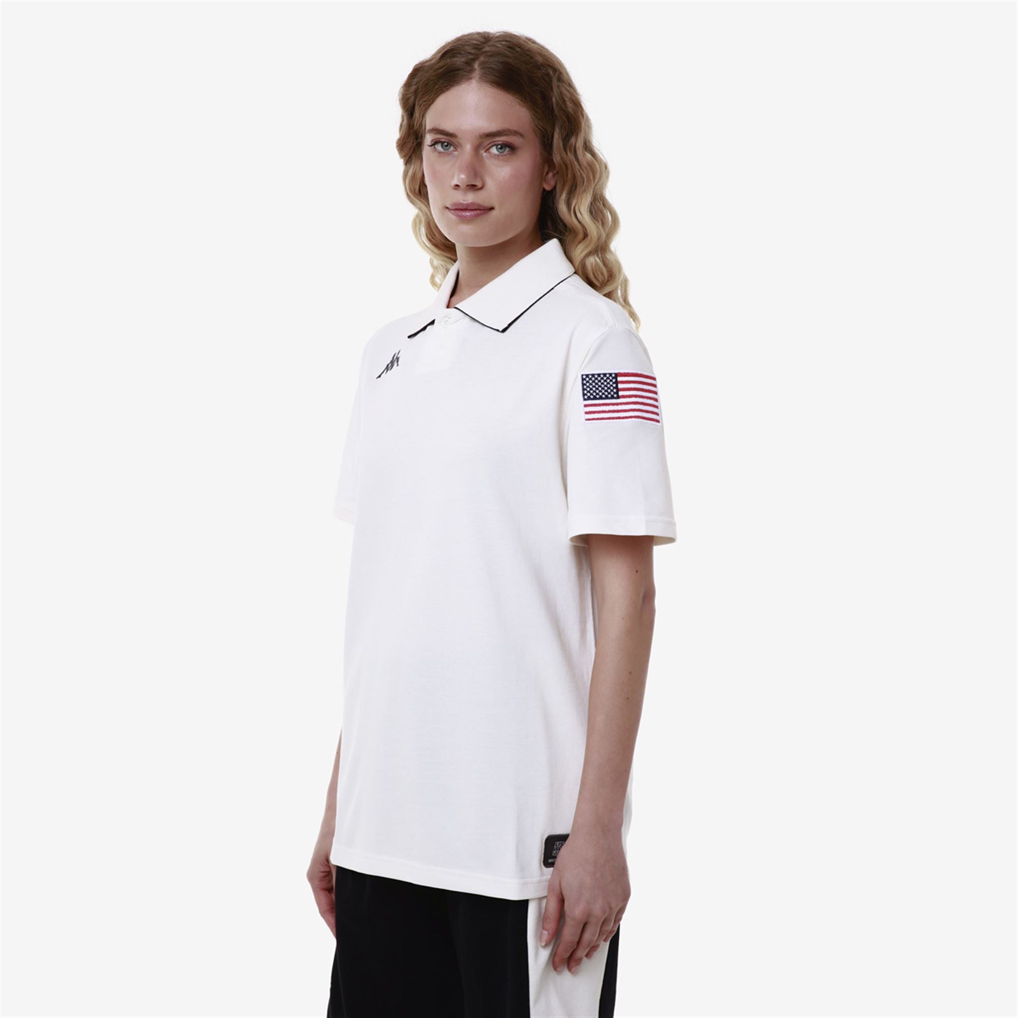 ANGAT USA US - Polo Shirts - Polo - Unisex - WHITE MILK-BLUE DK NAVY - Image 5