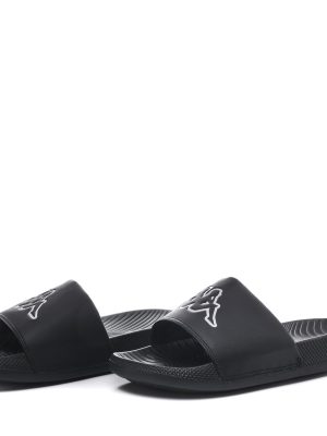 LOGO   STEEVE - Flip-Flops - Stripe - Unisex - BLACK-WHITE