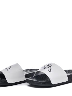 LOGO   STEEVE - Flip-Flops - Stripe - Unisex - WHITE-BLACK