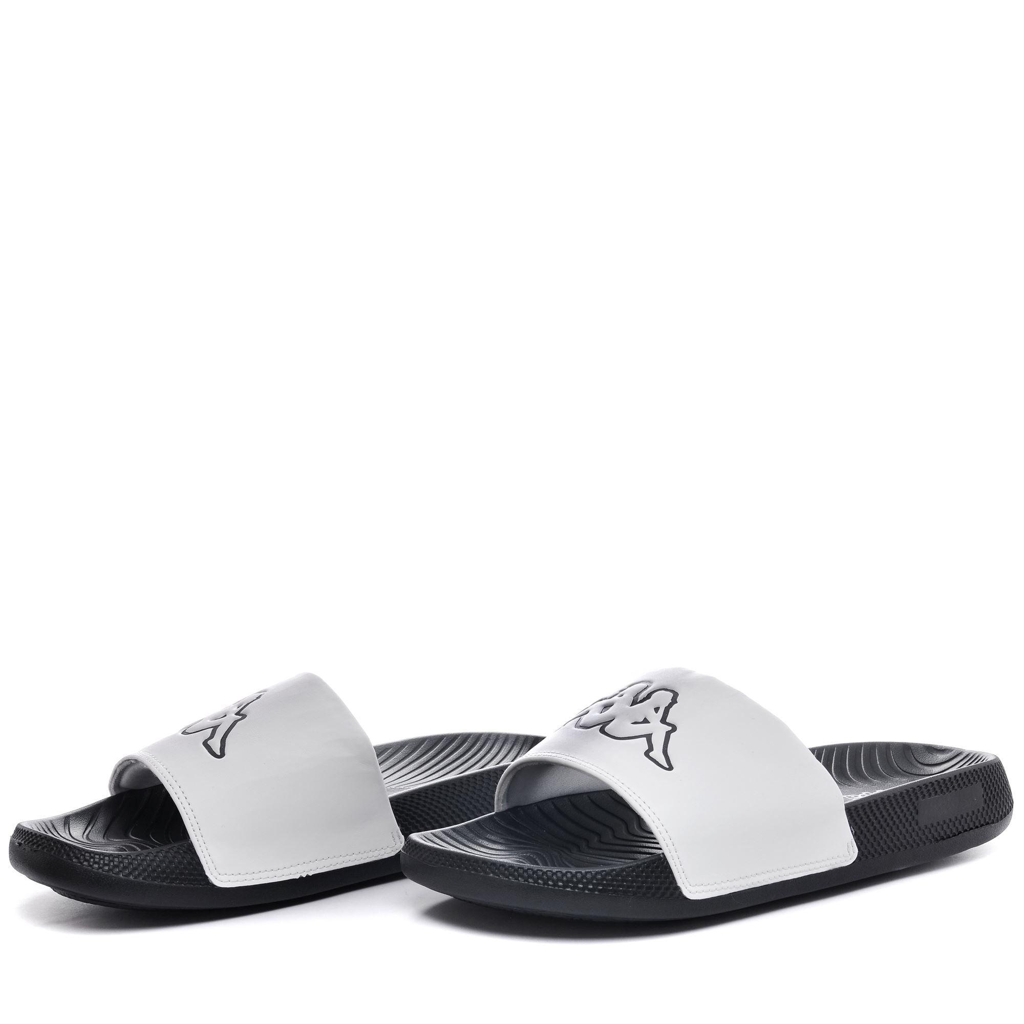 LOGO STEEVE - Flip-Flops - Stripe - Unisex - WHITE-BLACK