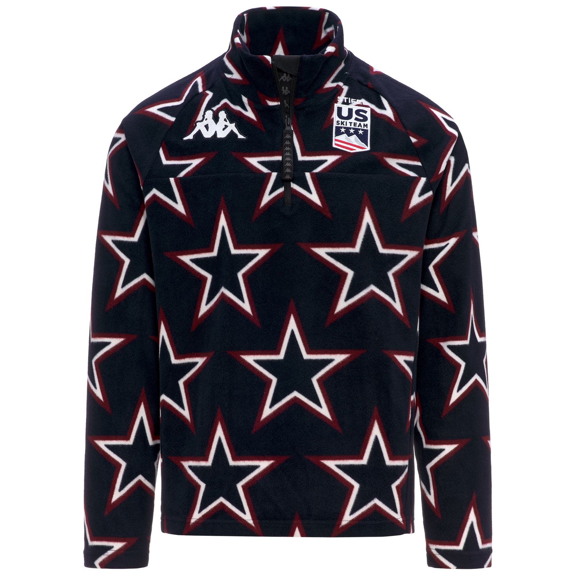 818G US - Fleece - Jacket - Unisex - Blue Baritone-Pomgranate-White