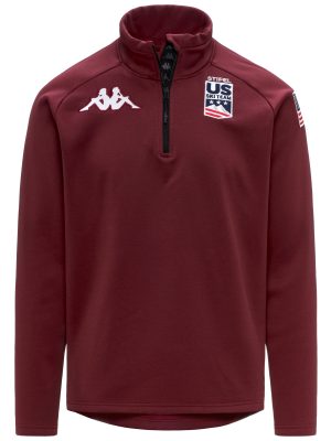 821 US - Fleece - Cardigan - Unisex - Red Pomegranate