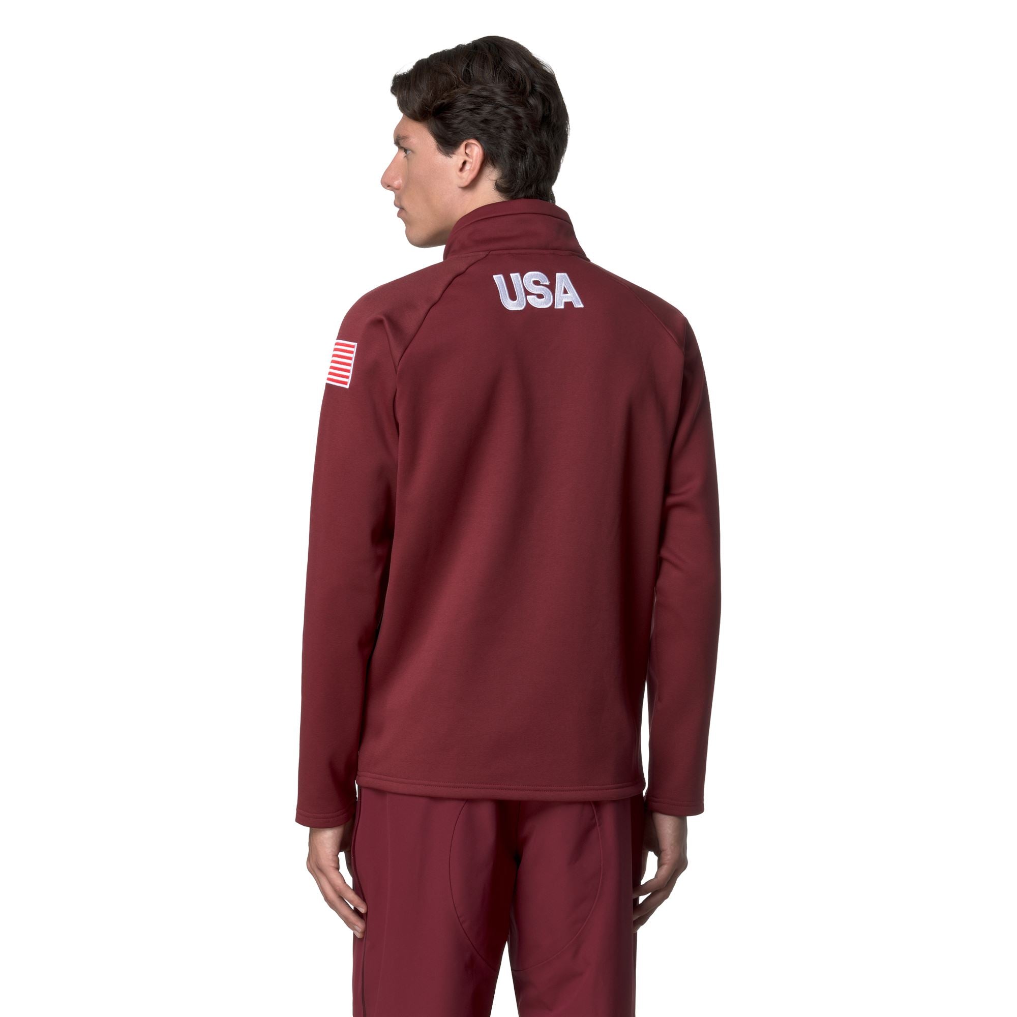 821 US - Fleece - Cardigan - Unisex - Red Pomegranate - Image 6