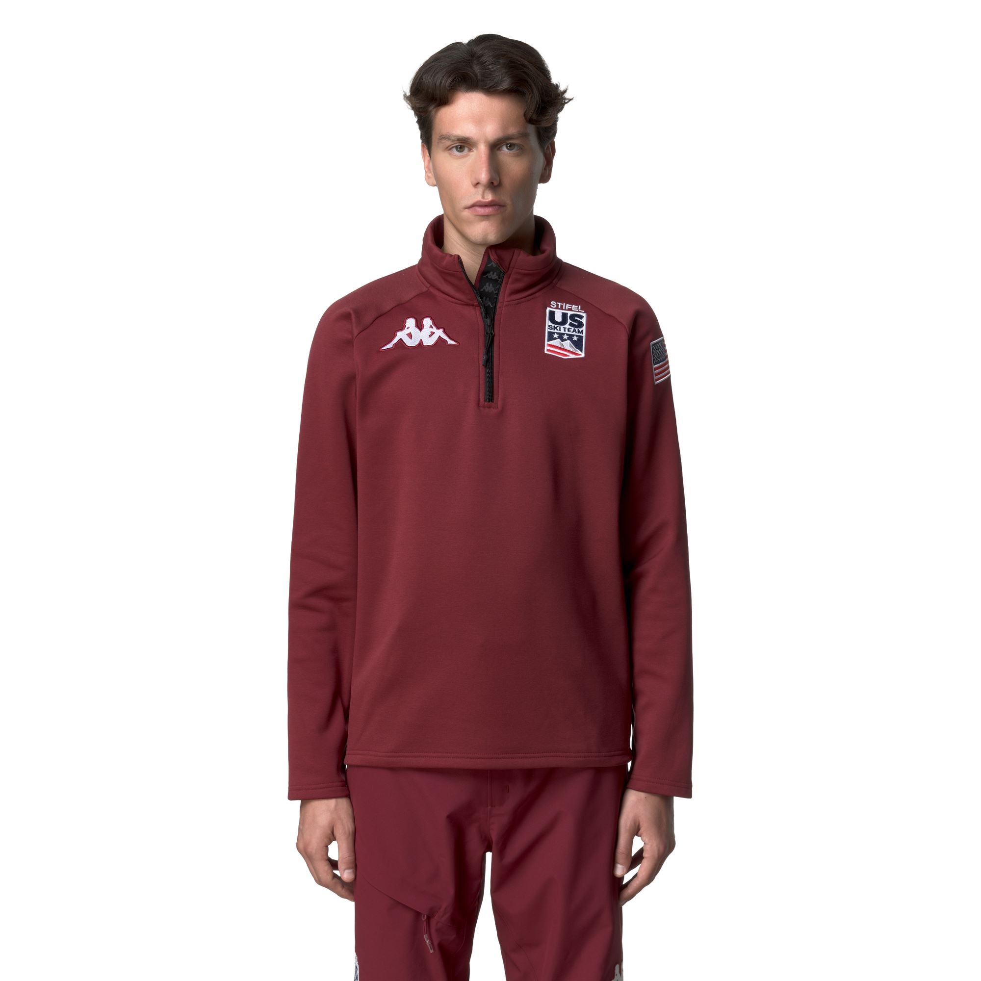 821 US - Fleece - Cardigan - Unisex - Red Pomegranate - Image 4