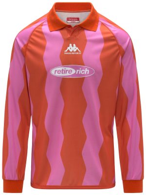 ROMBEROL TRADE REPUBLIC - Active Jerseys - Shirt - Man - ORANGE DK-PINK FUXIA
