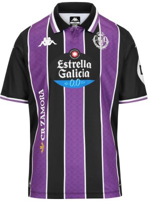 KOMBAT 2026 AWAY REAL VALLADOLID - Active Jerseys - Shirt - Man - BLACK-VIOLET-WHITE-SPONSOR 2