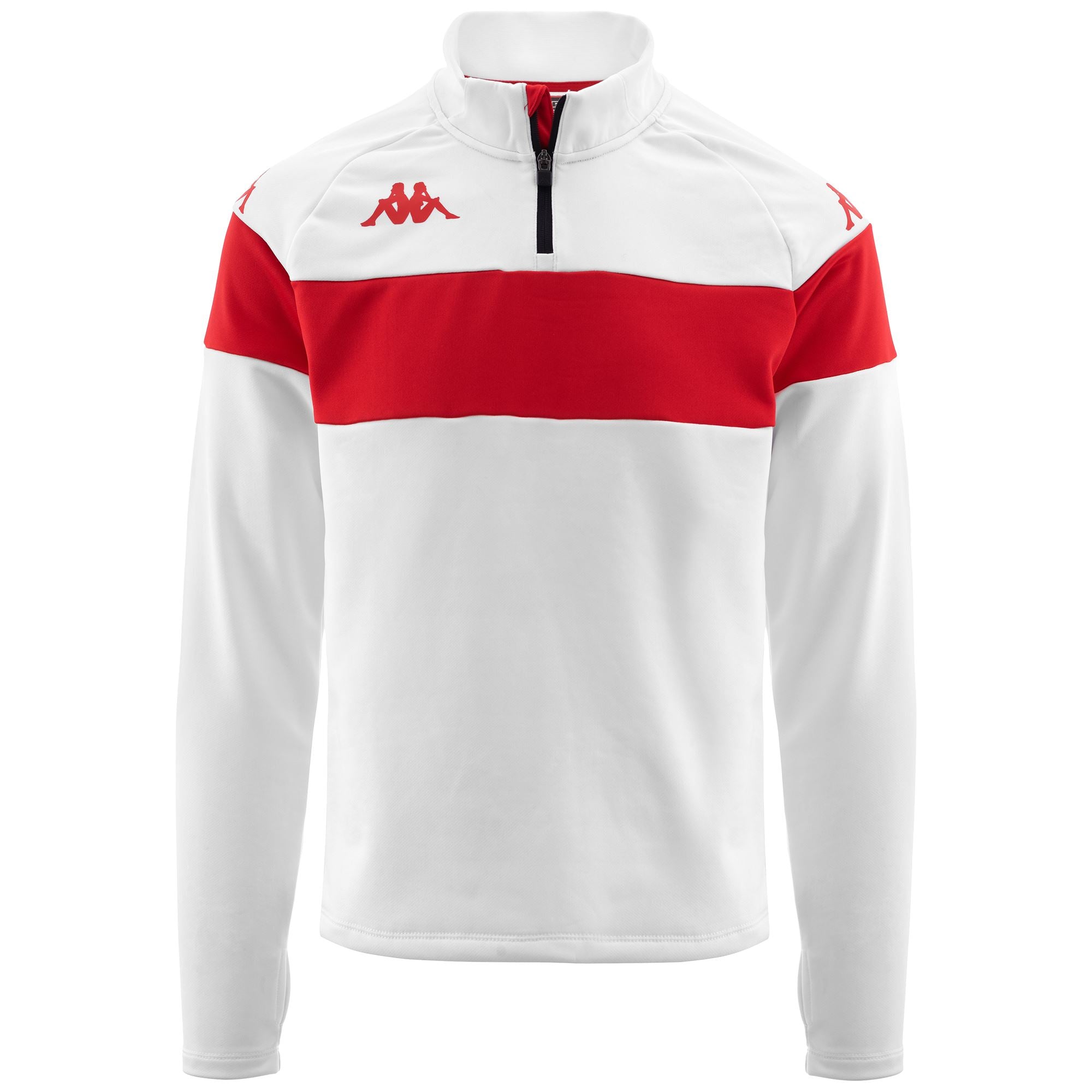 KAPPA4FOOTBALL DOVARE - Fleece - Jumper - Man - WHITE-RED