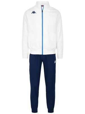 KAPPA4FOOTBALL NASTECO - Sport Suits - TRACKSUIT - Man - WHITE-BLUE DEPTHS-AZURE
