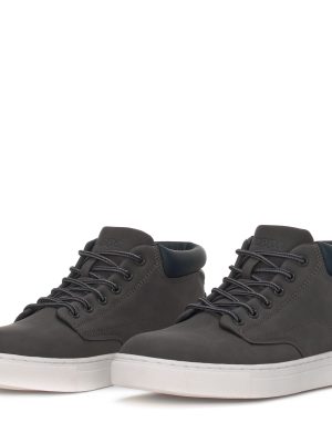 LOGO FINEGAN - Ankle Boots - Laced - Man - GREY DK-BLUE MARINE