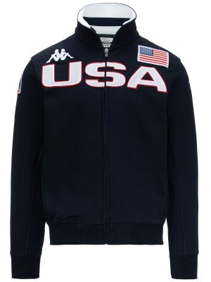 EROI JKT USA US - Fleece - Jacket - Man - BLUE DK NAVY