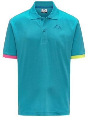 LOGO TRIO - Polo Shirts - Polo - Man - TURQUOISE FAIRY