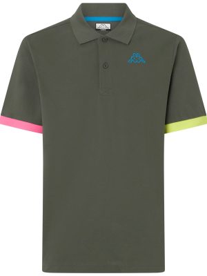 LOGO TRIO - Polo Shirts - Polo - Man - GREEN BLACKISH