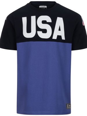 SUPPORTER AYBA2B USA US - T-ShirtsTop - T-Shirt - Unisex - BLUE FIORD-BLUE DK NAVY