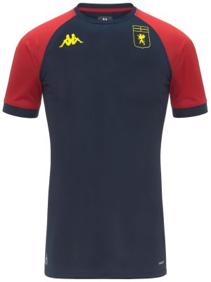 MOKIBA PRO GENOA - Active Jerseys - Shirt - Man - BLUE DK-RED BLAZE