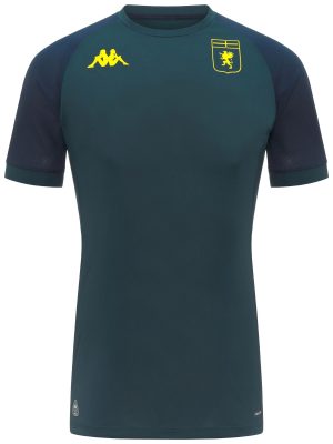MOKIBA PRO GENOA - Active Jerseys - Shirt - Man - GREEN PETROL-BLUE DK