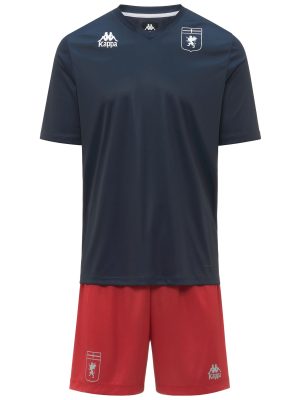 KOMBAT KIT 2026 THIRD GENOA - SETS - Shorts / T-Shirt - Man - BLUE DK-RED BLAZE