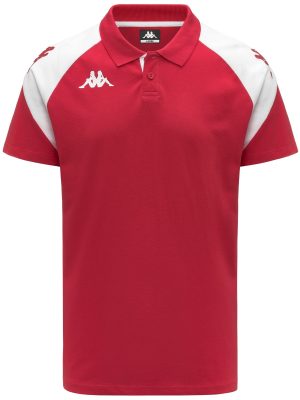 KAPPA4FOOTBALL   LANETTO - Polo Shirts - Polo - Man - RED-WHITE