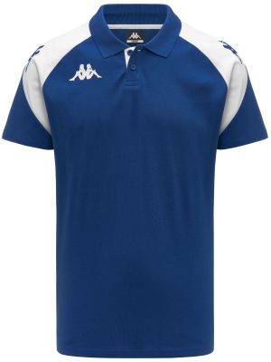 KAPPA4FOOTBALL   LANETTO - Polo Shirts - Polo - Man - BLUE SAPPHIRE-WHITE