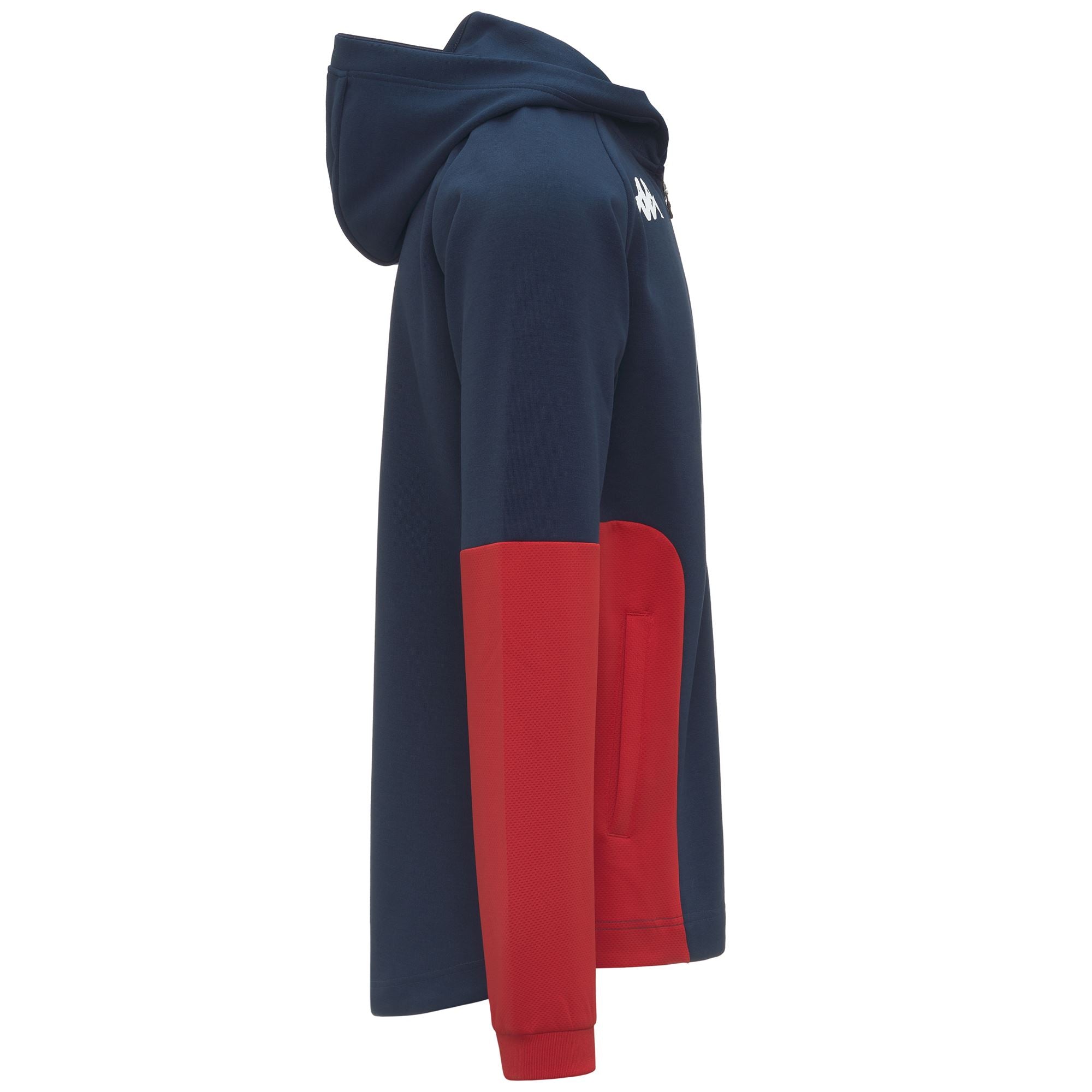 MEQUO GENOA - Fleece - Jacket - Man - BLUE DK-RED BLAZE - Image 2