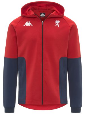 MEQUO GENOA - Fleece - Jacket - Man - RED-BLUE DK