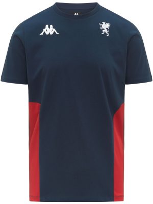 MILLIDO GENOA - T-ShirtsTop - T-Shirt - Man - BLUE DK-RED BLAZE