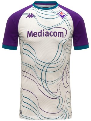 MOKIBAPRE PRO FIORENTINA - Active Jerseys - Shirt - Man - WHITE WHISPER-VIOLET INDIGO-TURQUOISE CRYSTAL