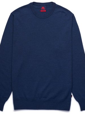 RUNELLI - KNITWEAR - Pull  Over - Man - BLUE IRIS