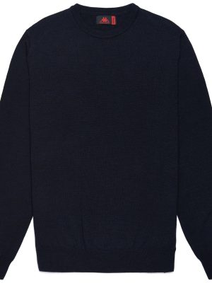 RUNELLI - KNITWEAR - Pull  Over - Man - BLUE DK NAVY