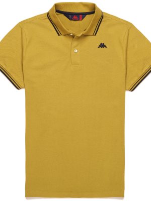 HARRY - La polo Robe di Kappa - Polo - Man - GREEN OLIVE-BLUE NAVY