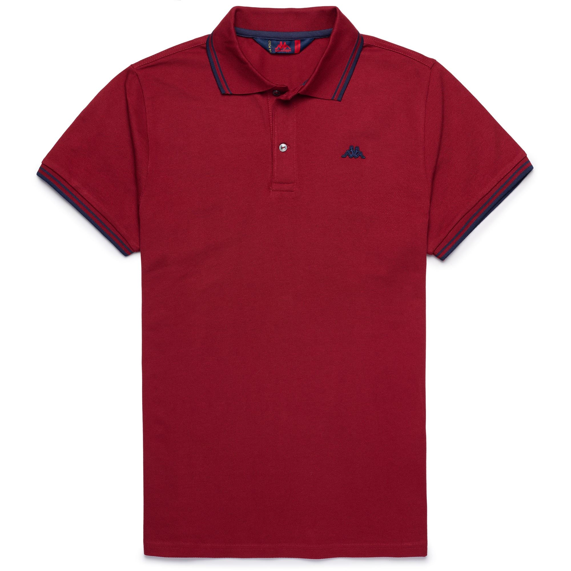 HARRY - La polo Robe di Kappa - Polo - Man - RED GRANATA-BLUE IRIS