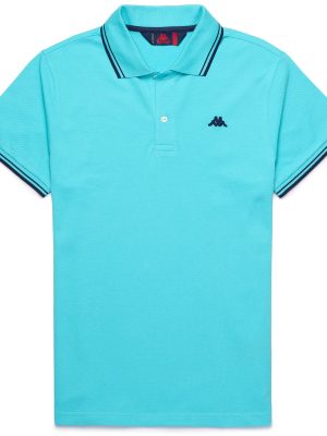 HARRY - La polo Robe di Kappa - Polo - Man - TURQUOISE CAPRI-BLUE IRIS