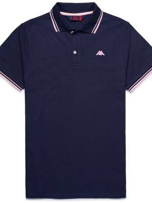HARRY - La polo Robe di Kappa - Polo - Man - BLUE IRIS-PINK MIST