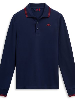 GORD - La polo Robe di Kappa - Polo - Man - BLUE IRIS-BROWN PIQUANT