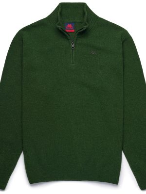 LAMB RODRIC - KNITWEAR - Pull  Over - Man - GREEN PARSLEY