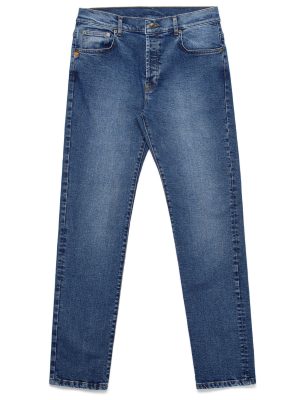 HUGES - Pants - 5 Pockets - Man - MID BLUE INDIGO