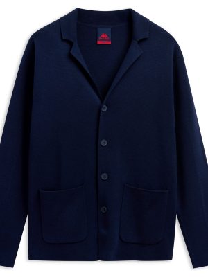 HUONF - KNITWEAR - Cardigan - Man - BLUE IRIS